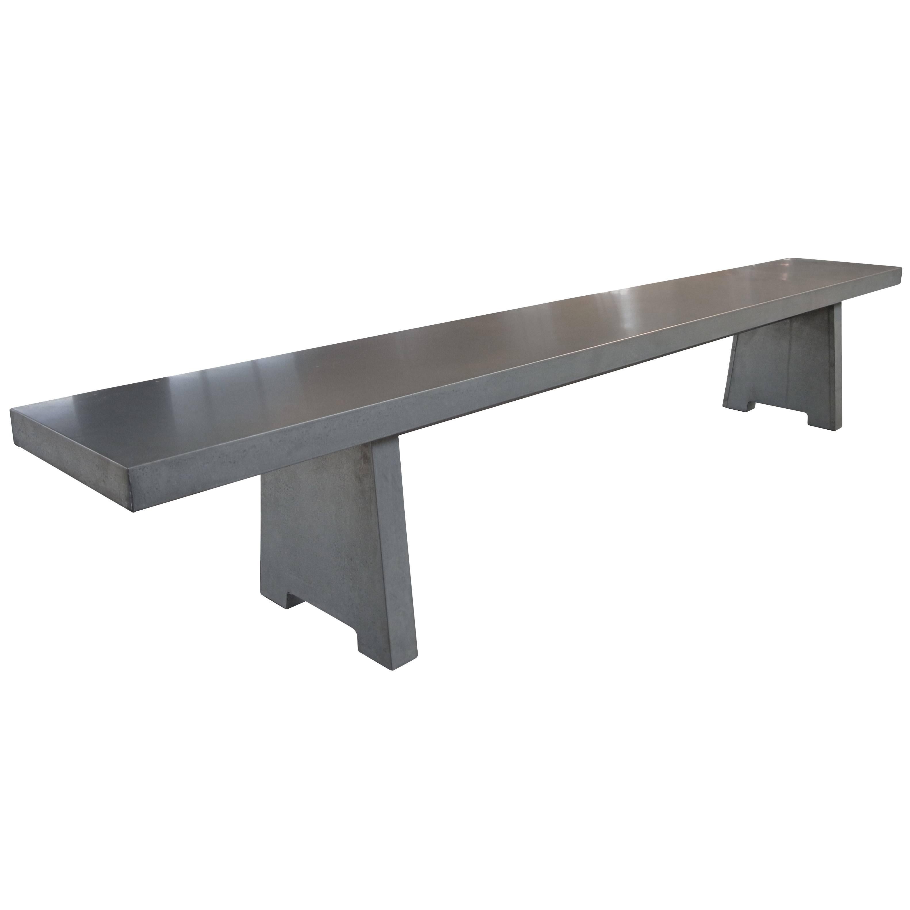 Piet Hein Eek Zinc Bench For Sale