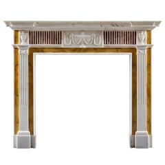 Early 19th Century Antique Fireplace Mantel in the Adam Style