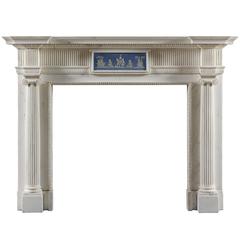 Antique Fireplace Mantel with a Wedgwood Central Table 10
