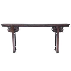 19th Century Chinese Inset Leg Ruyi Table 10
