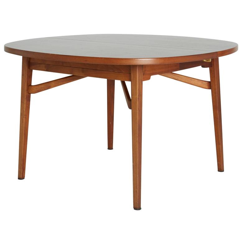Jens Risom Teak Expandable Dining Table At 1stdibs Jens Risom Teak Expandable Dining Table For