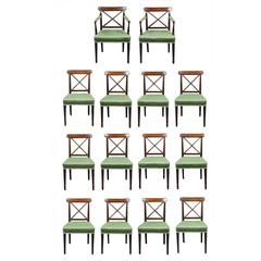 Set of 14 Sheraton Dining Chairs