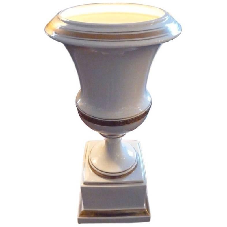Paris Porcelain Urn Table Lamp For Sale