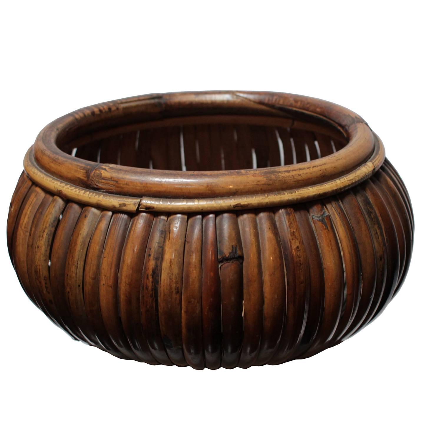 Large Bamboo Bowl by Gabriella Crespi
