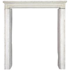 19th Century Limestone Antique Fireplace Mantel 4