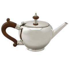 Sterling Silver Bachelor Teapot, George I Style, Vintage Elizabeth II 4