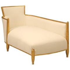 French Gilded Chaise, circa 1940s
