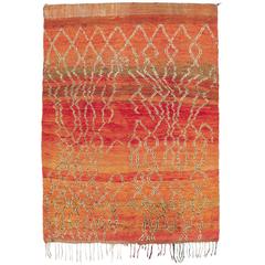 Mid-20th Century Beni Ourain Moroccan Rug 3