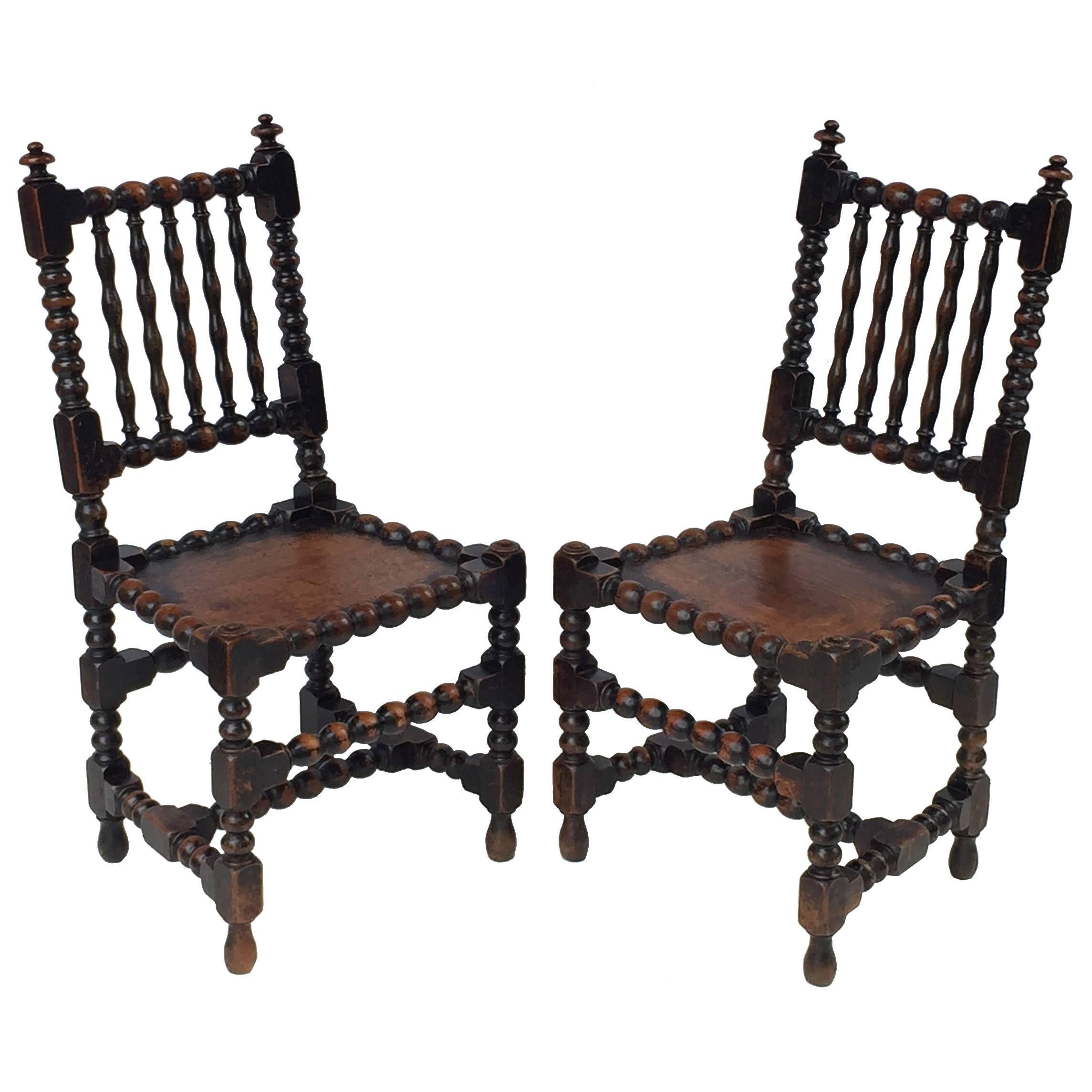 English Bobbin Chairs from the Georgian Era