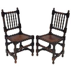 English Bobbin Chairs from the Georgian Era