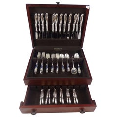 Silver Melody by International Sterling Silver Flatware Set 12 Servizio 72 Pezzi