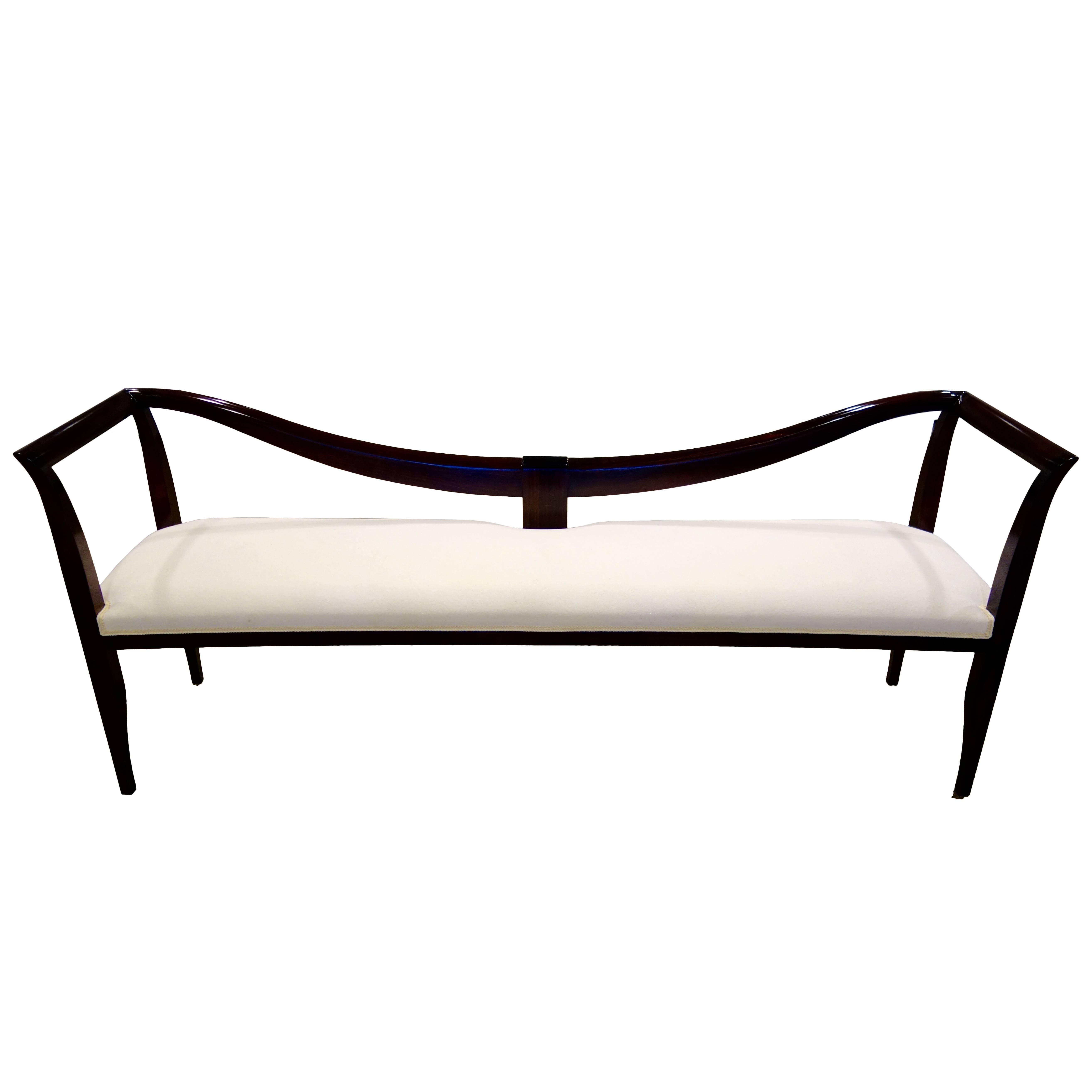 Italian 1939 Long Bench or Settee by Emilio Lancia, Pair Available