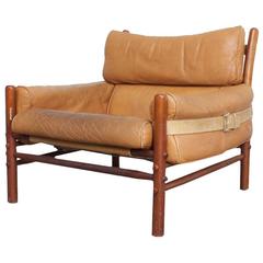 Arne Norell "Kontiki" Leather Safari Chair