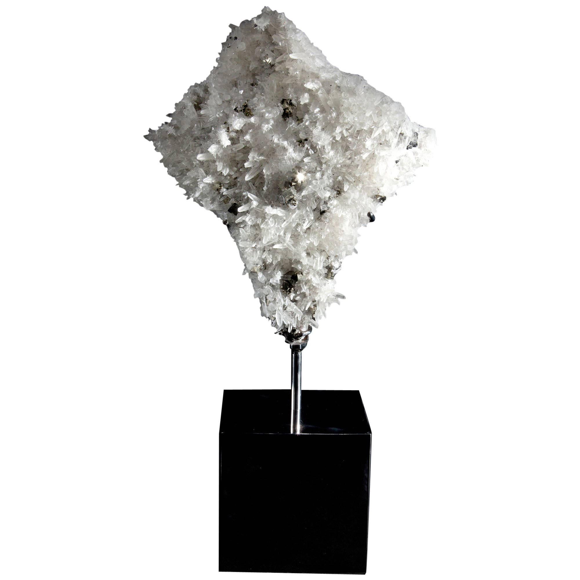 Mounted Quartz and Pyrite Formation