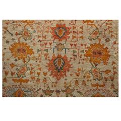 Antique 19th Century West Anatolian Oushak Carpet