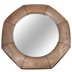Custom Octagonal Mirror with Maple and Rosewood Inlay 9