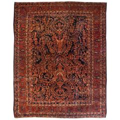 Outstanding Late 19th-Early 20th Century Royal Sarouk Rug