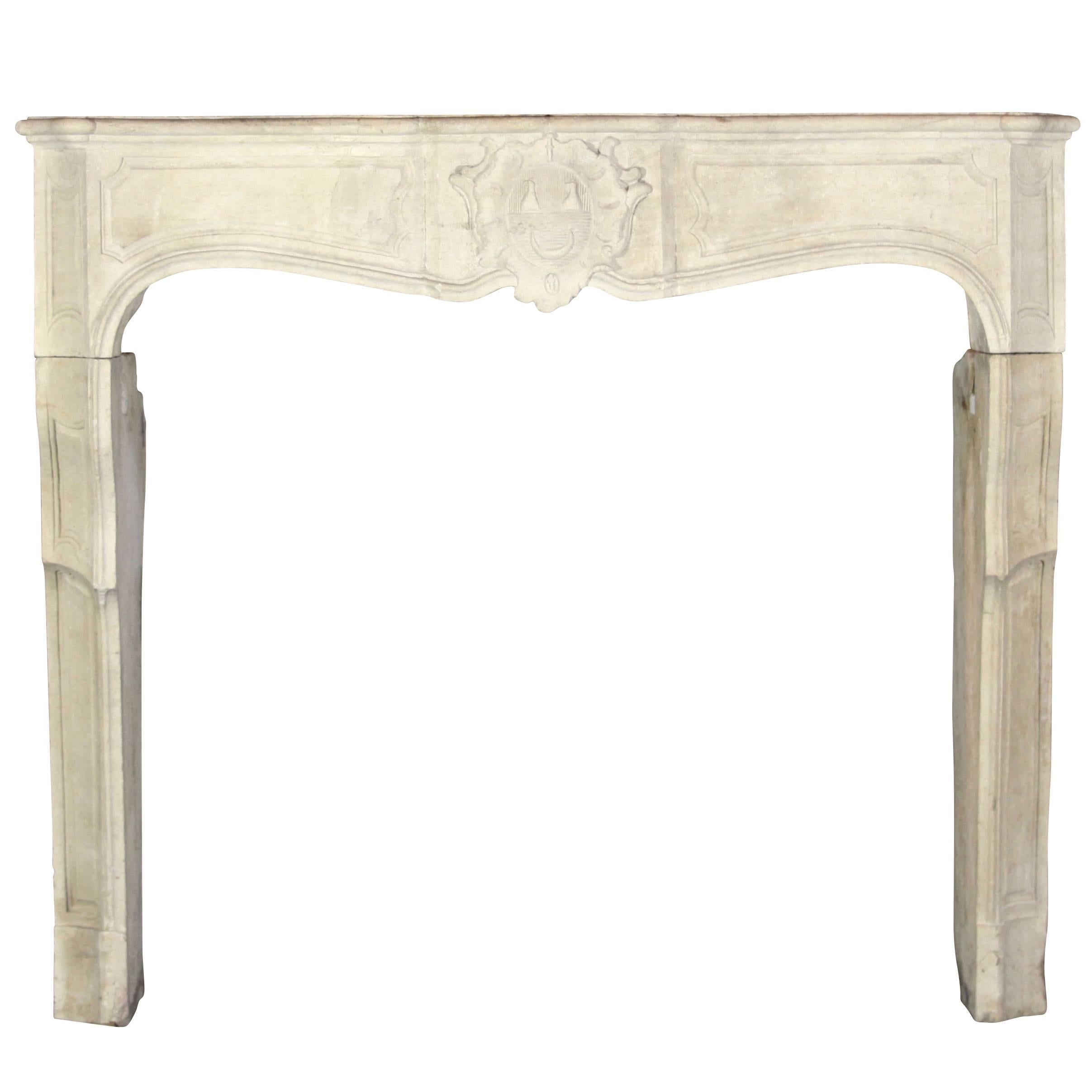 17th Century Original Antique Fireplace Mantel For Sale