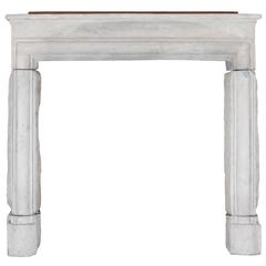 18th Century Limestone Antique Fireplace Mantel 2