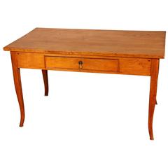 19th Century American Maple Work Table
