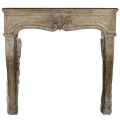 18th Century Original Antique Fireplace Mantel in Hard Stone 12