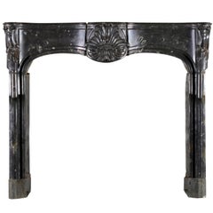 Royal 18th Century Antique Fireplace Surround in Fossil Hard Stone