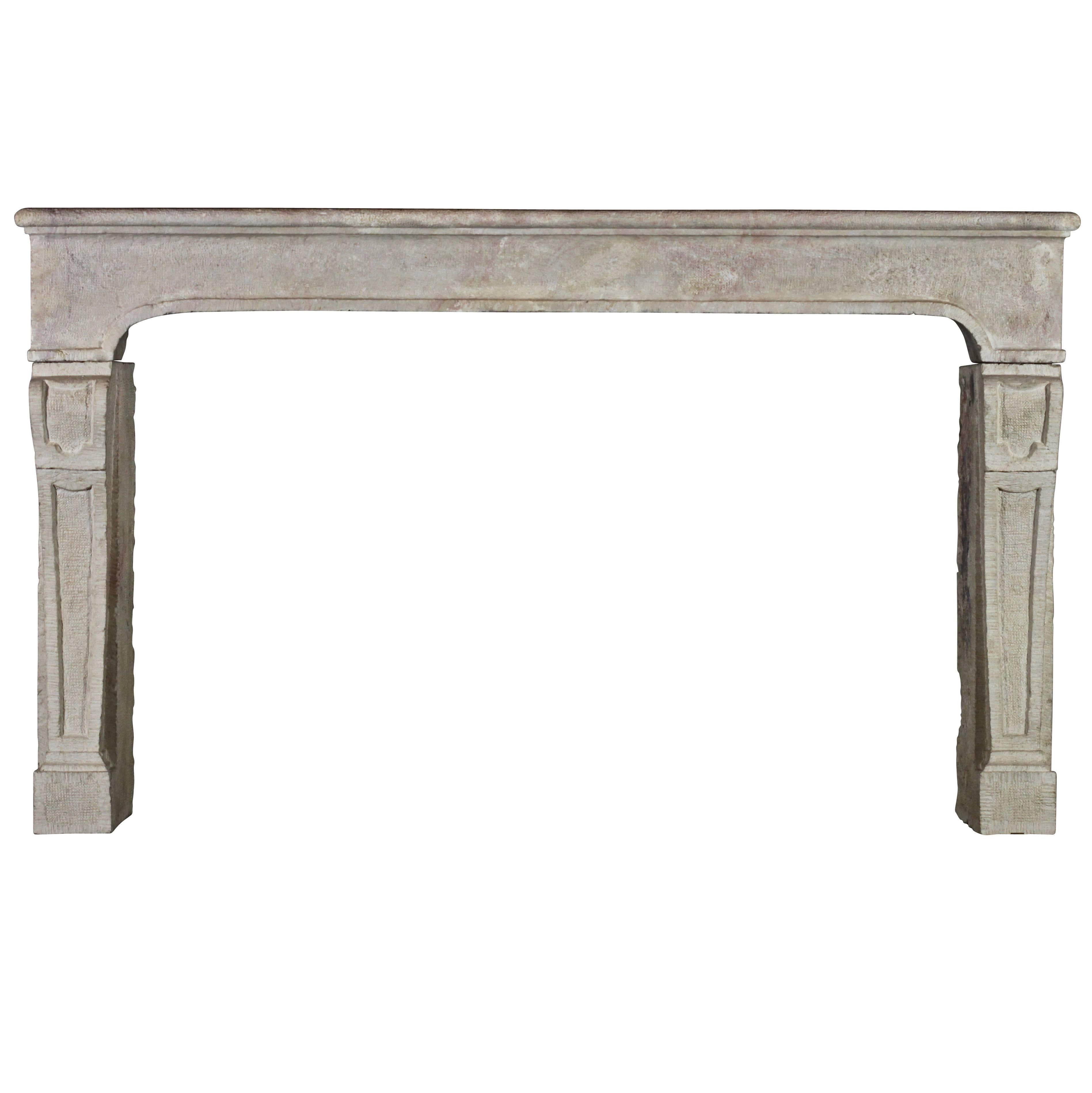 17th Century Hard Stone Antique Fireplace Mantel