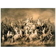Maharaja Sher Singh of the Punjab and His Entourage (Print edition 2016, Framed)