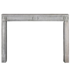 18th Century Blue Stone Classic Rustic Antique Fireplace Mantel