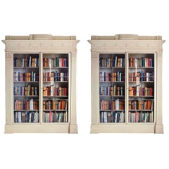 Pair of 18th Century White Painted Bookcases in the manner of James Wyatt