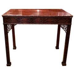 Georgian Chinese Chippendale Mahogany Occasional Table 12