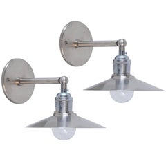 Nickel Hat Sconces