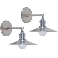 Nickel Hat Sconces 6