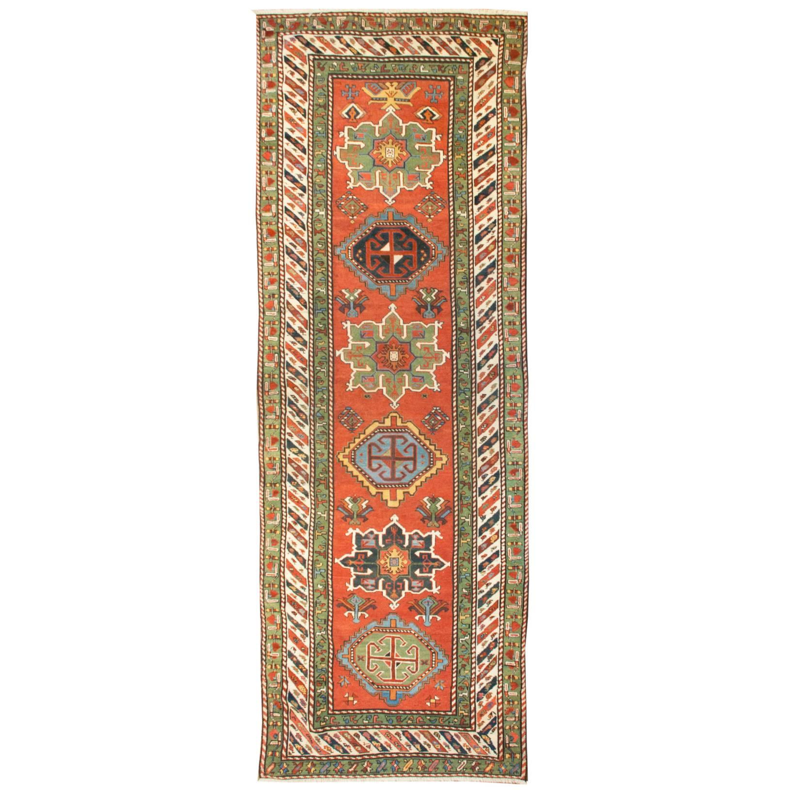 Early 20th Century Kazak Runner