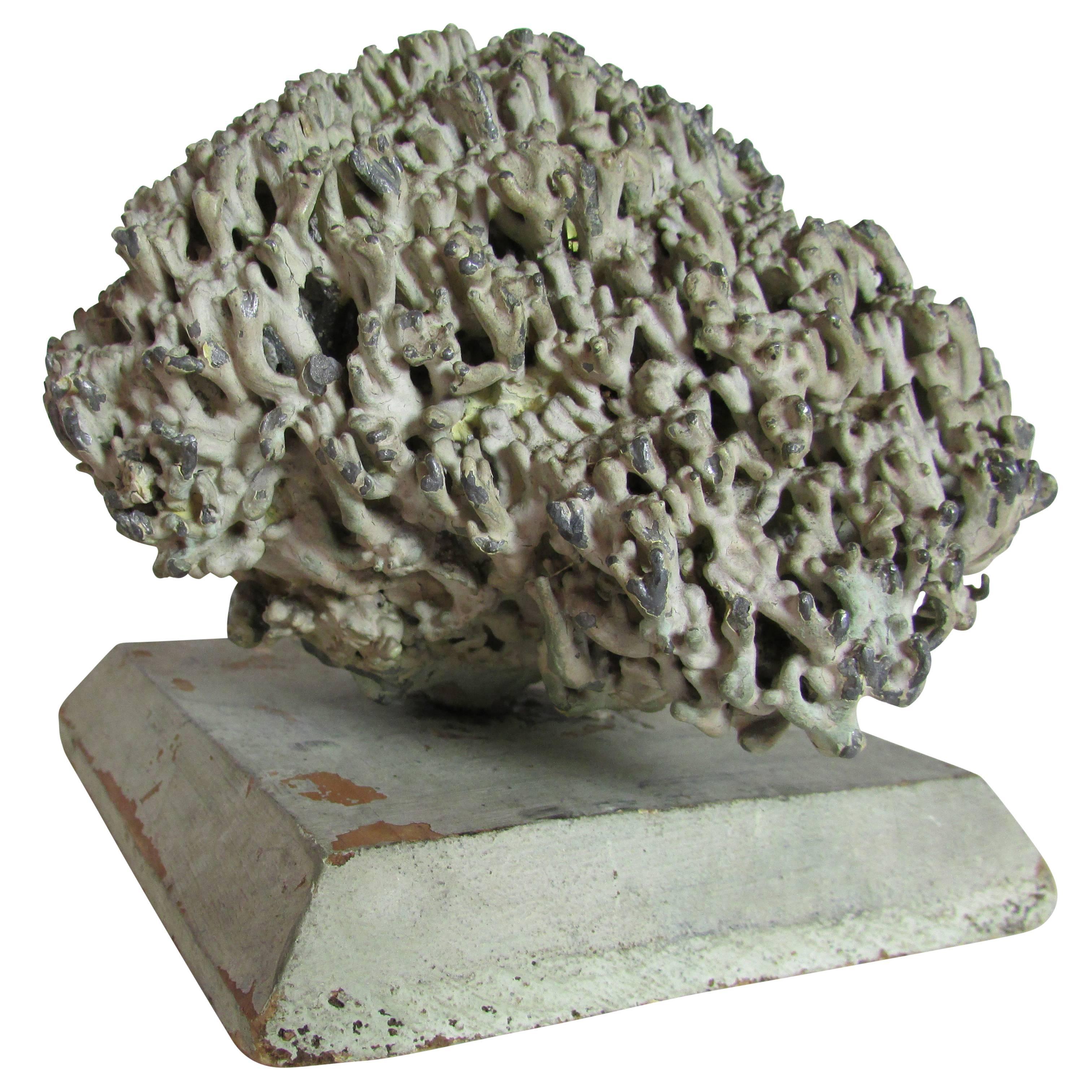 Lead Coral Sculpture