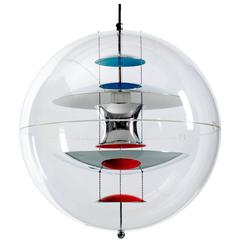 Original Verner Panton VP Globe Pendelleuchte aus der Jahrhundertmitte