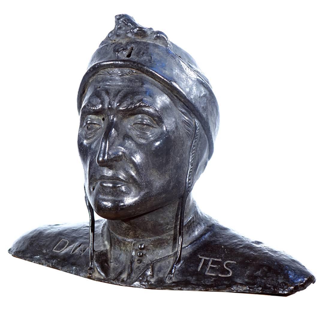 Bust of the Italian Poet Dante, Bronze Sculpture at 1stdibs