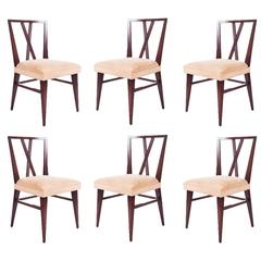 Set of Six Dining Chairs by Tommi Parzinger for Charak Modern