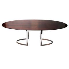 Oval Dining Table in Rosewood