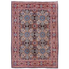 Persian Rug Vintage Kerman Yazd 10