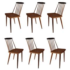 Folke Palsson Dining Chairs, set of 6.