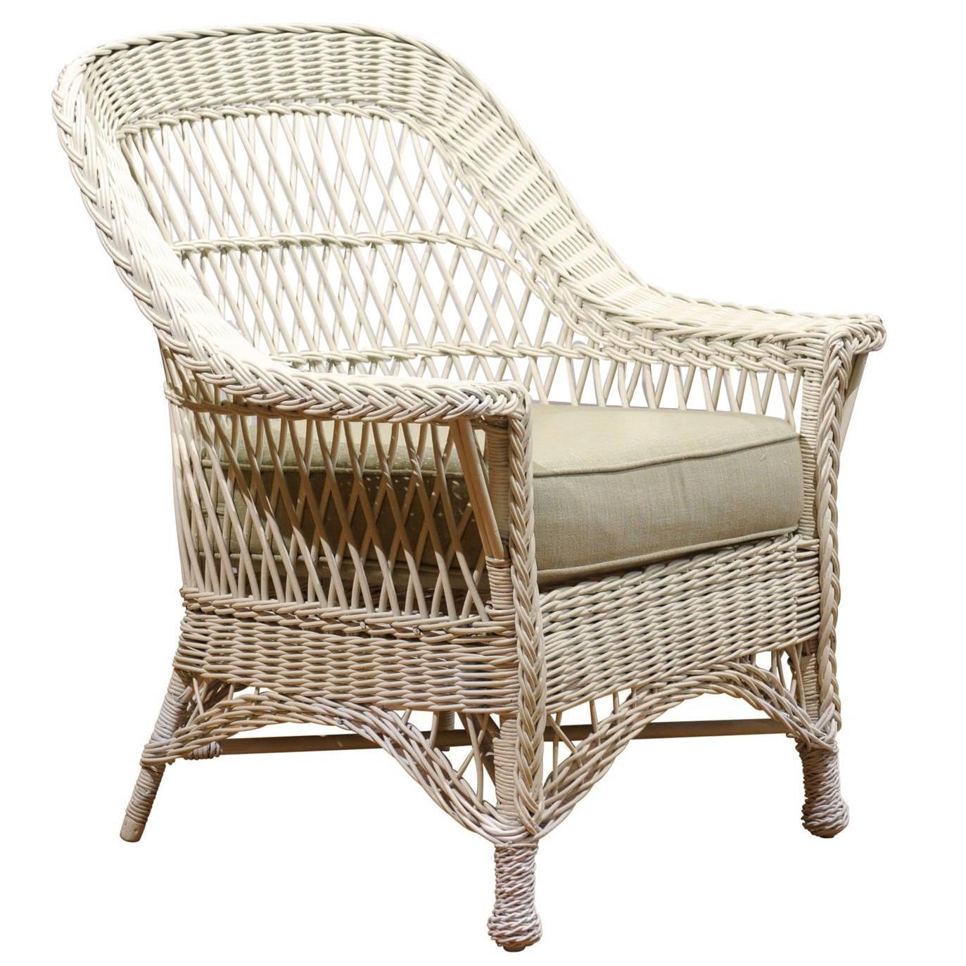 American Wicker Chair, circa 1915-1920