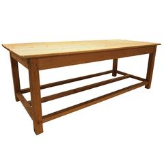 Antique Pine Work Table, circa 1930