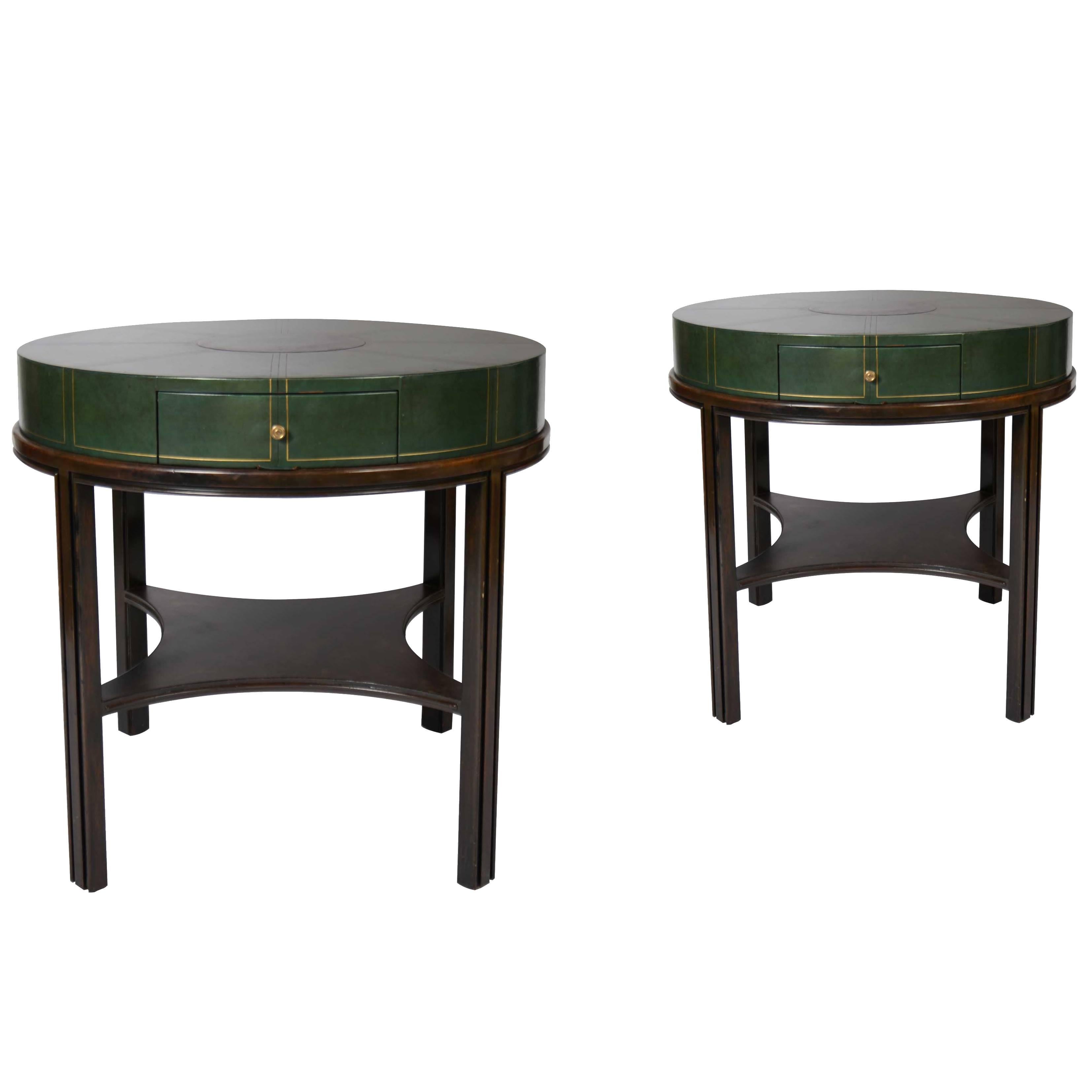 Pair of Game Tables by Tommi Parzinger For Sale