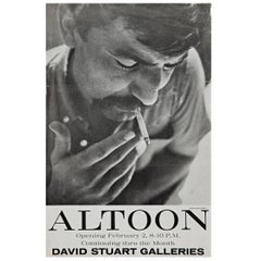 Très rare affiche de John Altoon photographiée par William Claxton