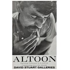Very Rare John Altoon Poster Photographed by William Claxton 7