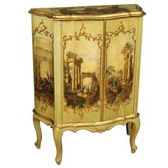 20th Century Venetian Lacquered and Gilded Cupboard