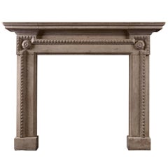 Antique Architectural Bath Stone Fireplace in the Georgian Manner