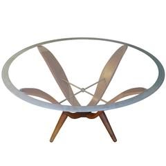 Rare Coffee Table in Gio Ponti Style, Italy, 1950s 11
