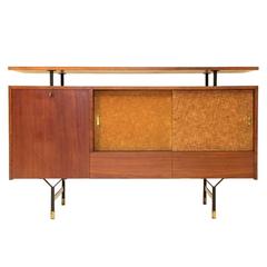 Italian Rosewood Credenza with Floating Top, 1960s